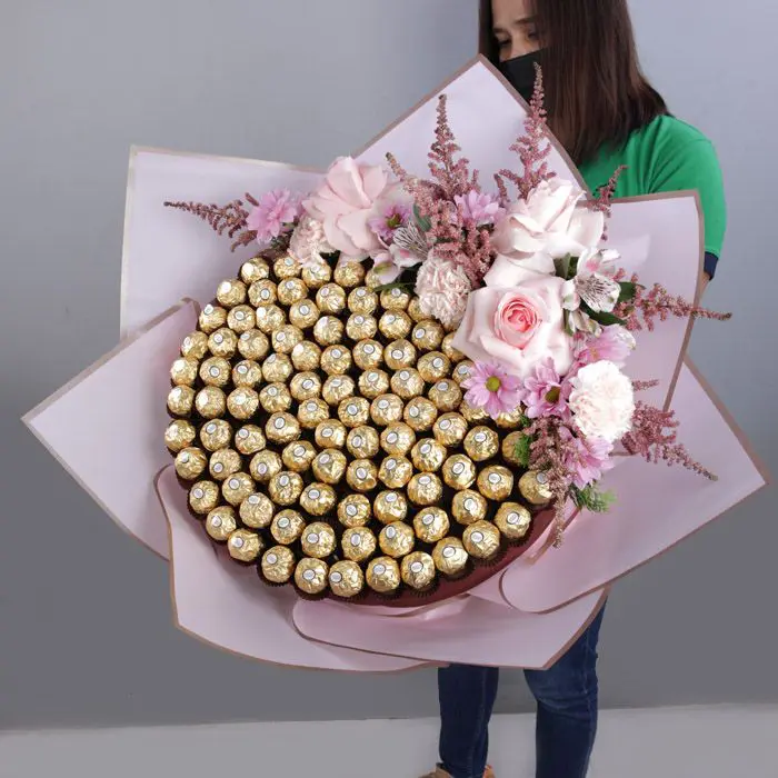 Ferrero-Bouquet-with-Pink-Flowers-1.webp